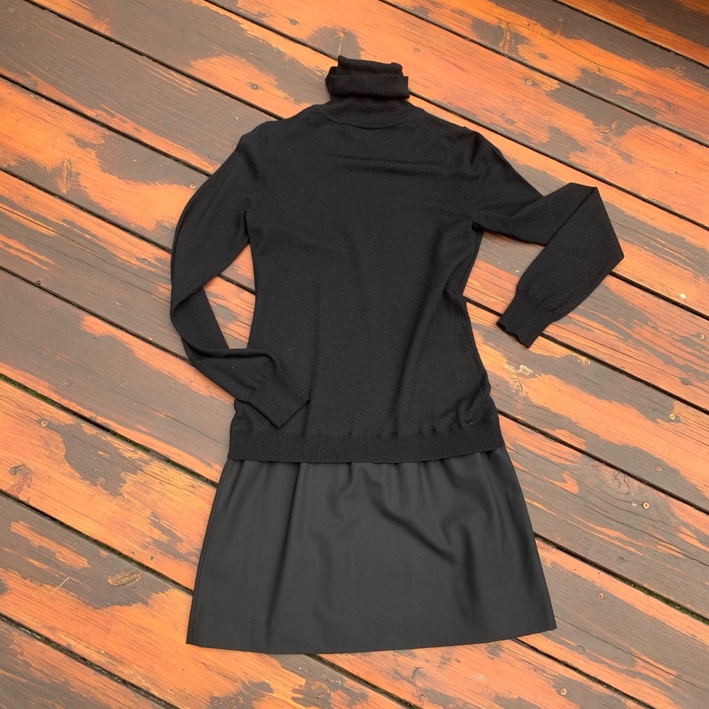 Theory Wool Turtleneck Dress